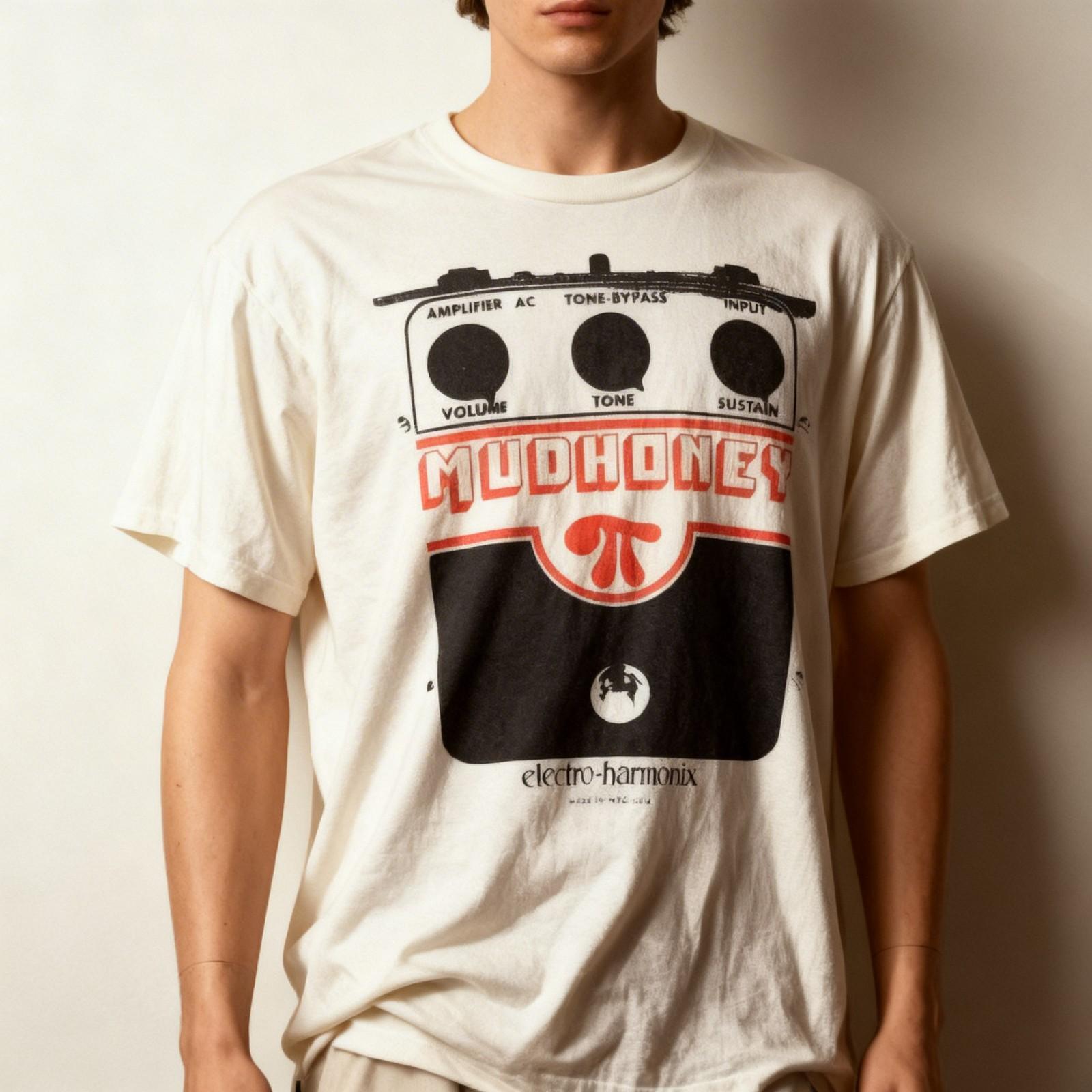 Vintage 1990 Mudhoney Sub Pop Cotton White Unisex Classic Tee Shirt S