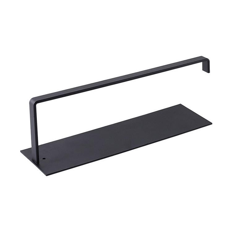 Adhesive Wall-Mounted Carbon Steel Paper Towel Holder for Bathroom