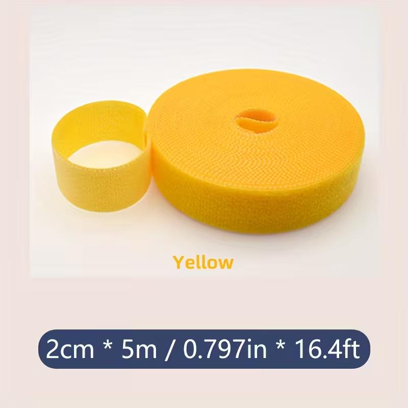 5M/Roll Fastening Cable Ties Reusable Hook and Loop Cable Organizer Straps Fastening Tape For Wires Managing Household Organizer
