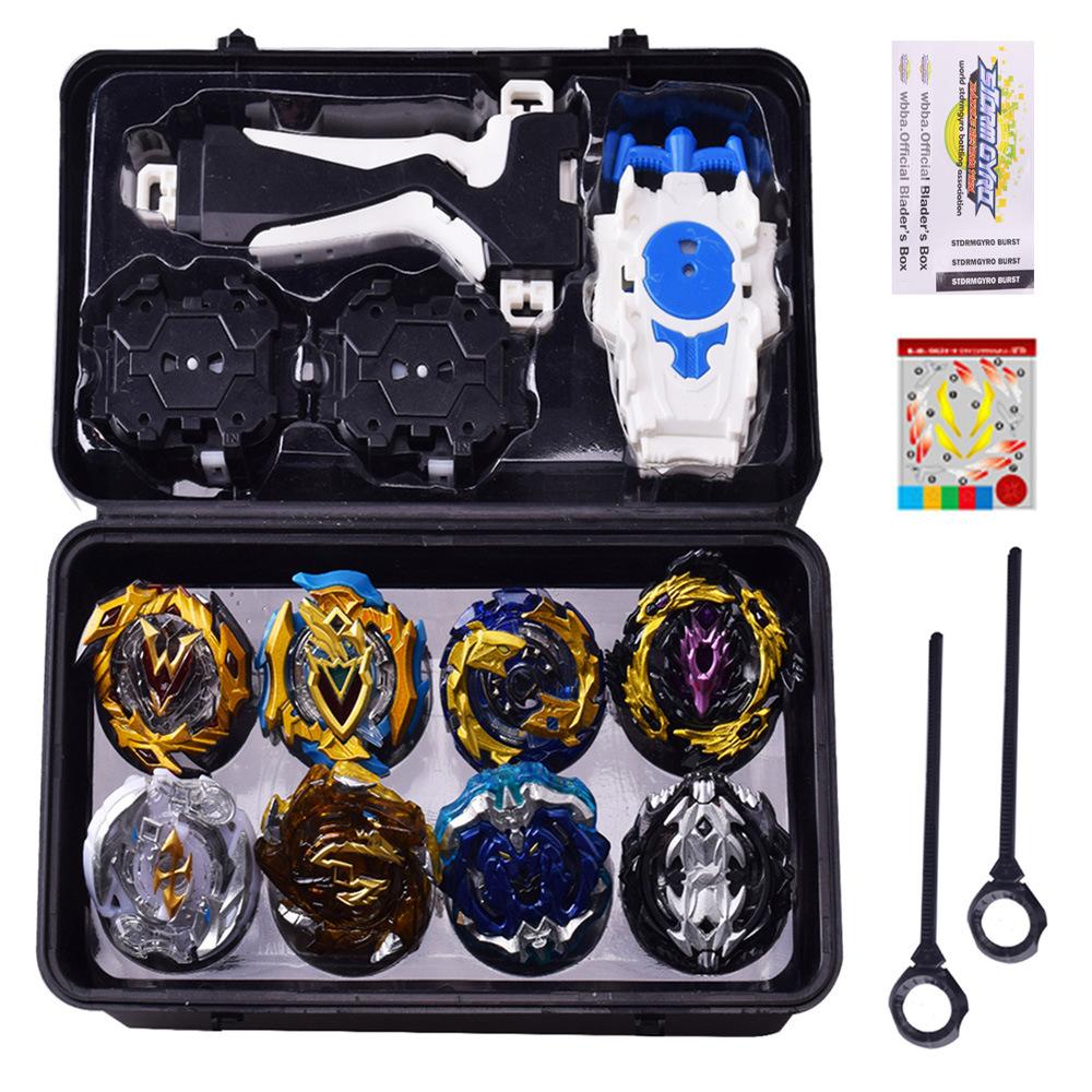 Burst Alloy Battle Gyro With Handlebar Launcher Toolbox Children'S Toy Set