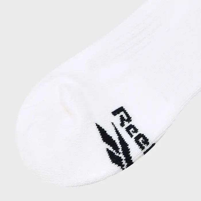 Circle Logo Crew Socks - White