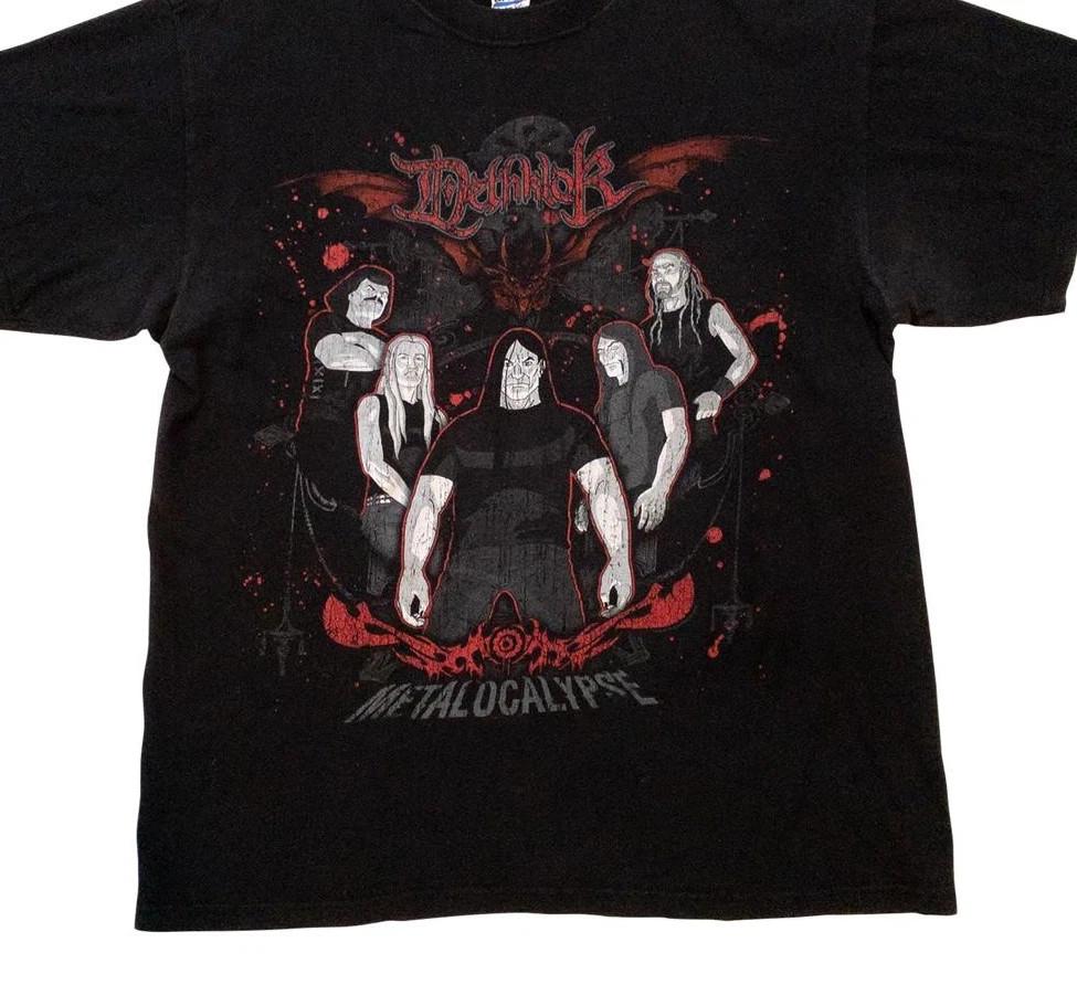 Metalocalypse Dethklok Band Members Black T Shirt Size S-5XL XL