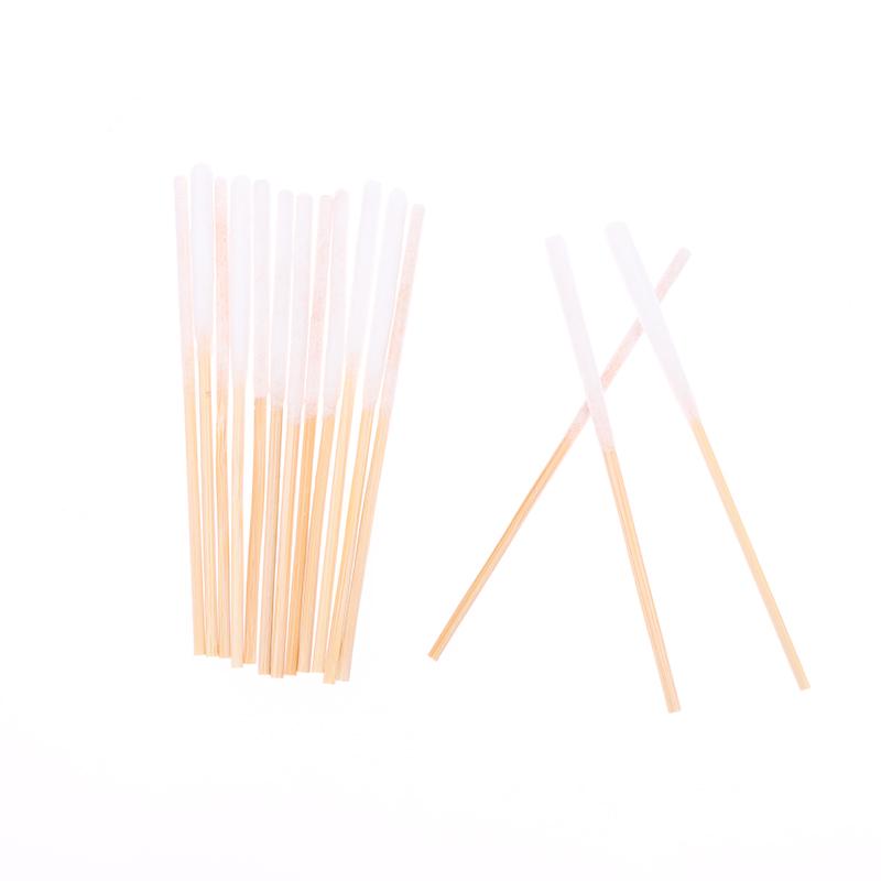 30Pcs Bag Bamboo Cotton Stick Swabs Buds With Long Cotton Head For Eyebrow Lips Eyeline Permanent Tattoo Makeup Cosmetics