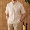 Hollow Knit Polo Shirt Men's Summer Short Sleeved Breathable Casual Solid Color Shirt Collar Top