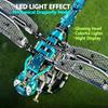 866PCS Mechanical Dragonfly Building Blocks,LED Collectible Insect Model Movable Wings for Adult Hobbyists Birthday Christmas