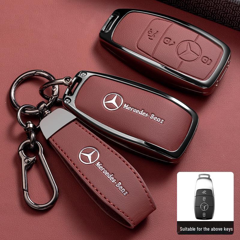 Premium Key Case for Mercedes-Benz E300L: Fits E-Class, C-Class, C260L, C200L, A200L, GLC300L