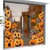 Creative Pumpkin Halloween Static Cling Window Stickers for Mall Displays