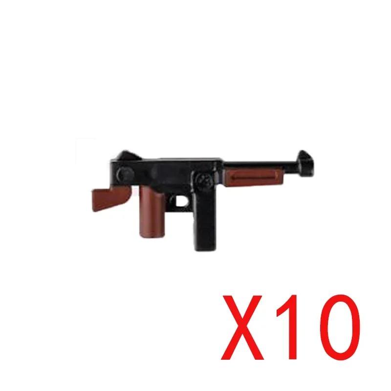 5 CM WWII Military Building Blocks American German Soviet Soldier Figures Weapons Accessories Guns Pistol Sniper Belt Mini Bricks MOC