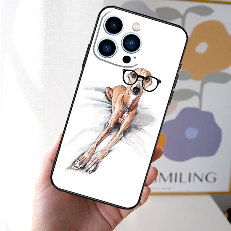 

Чехол для телефона Собака Грейхаунд Гальго для iPhone 16 15 11 13 12 14 Pro Max Mini X XR XS 7 8 Plus Мягкий чехол iPhone 13