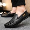 Fashion New Leather Men's Casual Shoes Male Lazy Shoes Breathable Loafers  Luxury Brand Moccasins Comfort Slip-on Driving Shoe