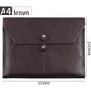 A4 Imitation Leather Business File Bag - Large Capacity Briefcase with Customizable Enterprise Logo