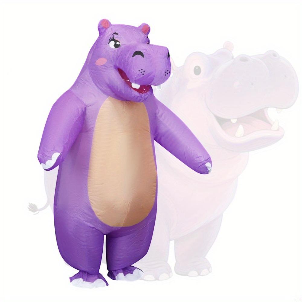 Karneval aufblasbares Kostüm, lila Nilpferd