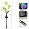 Outdoor Solar Dandelion Flower Lights - LED Garden Stake Lights for Patio & Yard