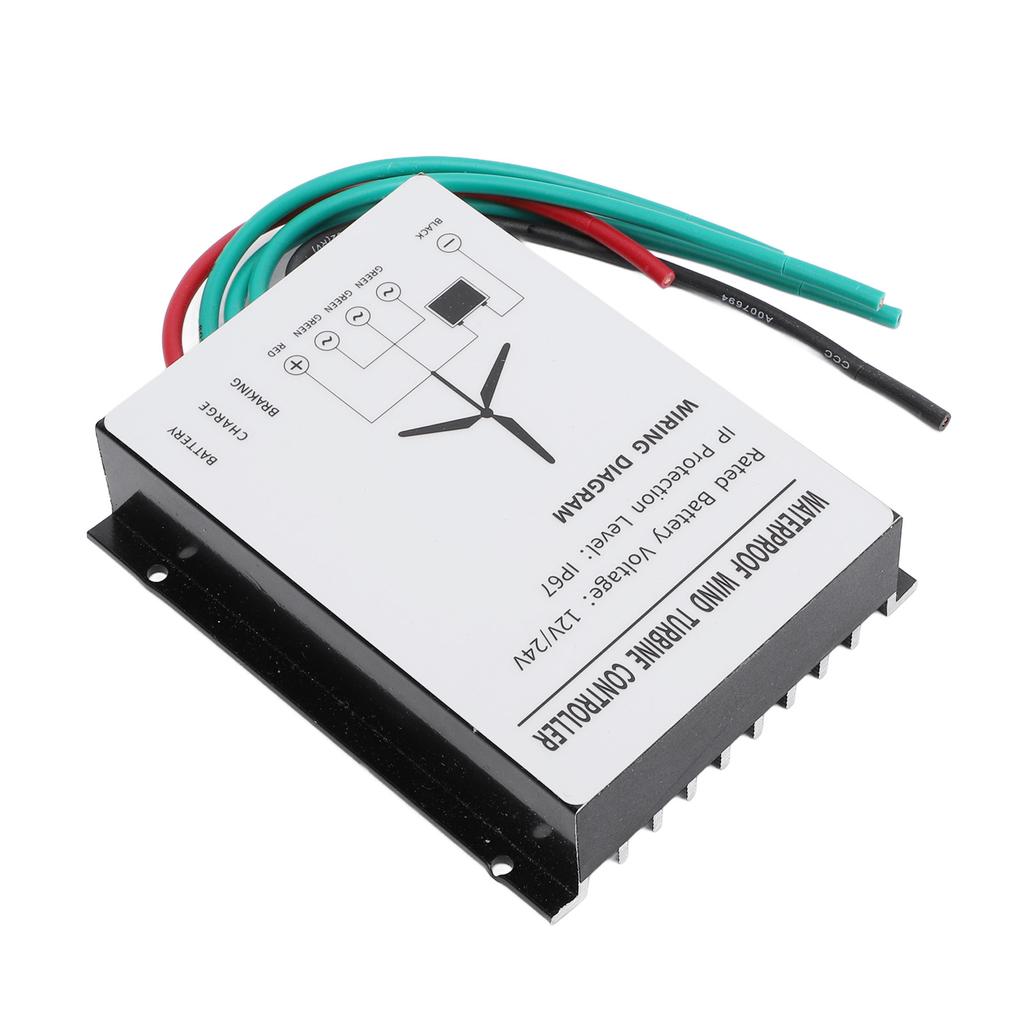 400W Wind Turbine Controller IP67 Water Resistant Wind Turbine Generator Controller Regulator 12V 24V