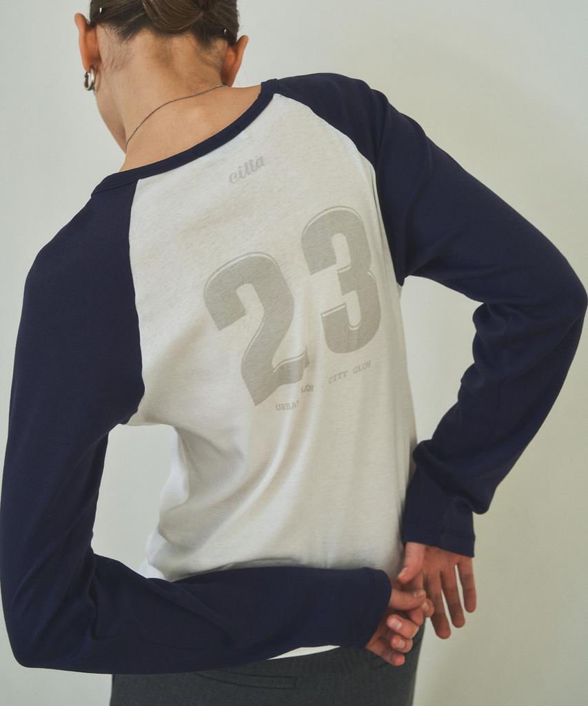 CITTA Raglan Number 23 T-Shirt_Ctt349(6Color)