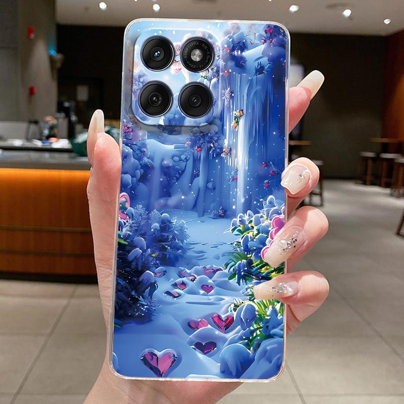 Casing For Motorola Edge 60 Fusion Pro 60s Aesthetic Fashion Cute Cat Astronaut Soft Silicone Back Cover Transparent Phone Case