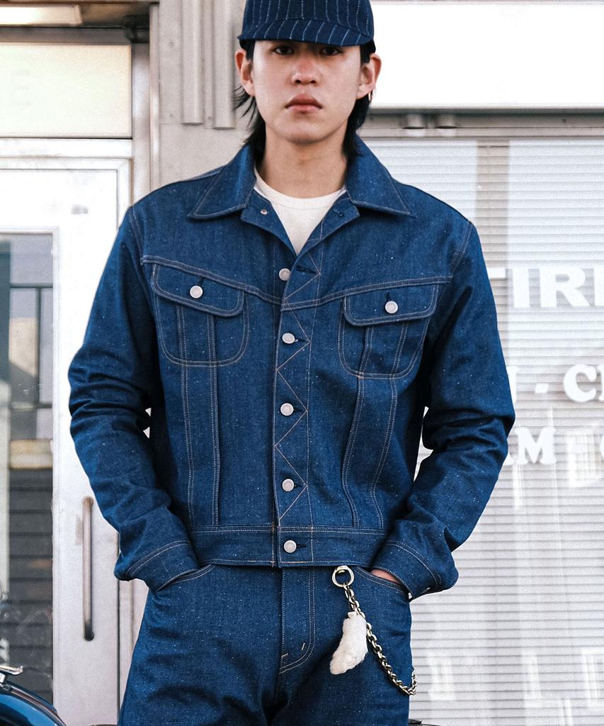 Vdr 100J Westerner Selvage Denim Jacket [Blue]