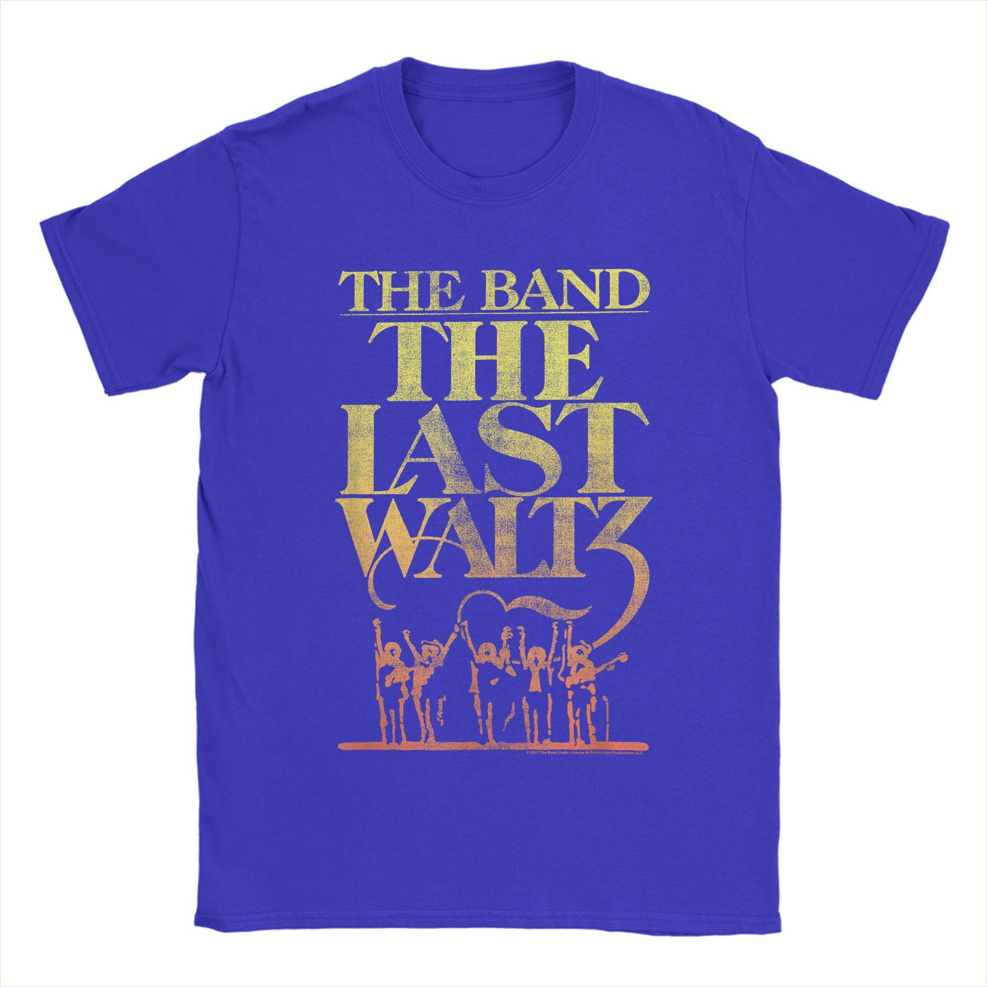GUOYAN TOP THE BAND THE LAST WALTZ T-shirt Heren Grappig 100% Katoen T-shirts Zomer Ronde Hals Trending T-shirts Groothandel Oversized Tops L
