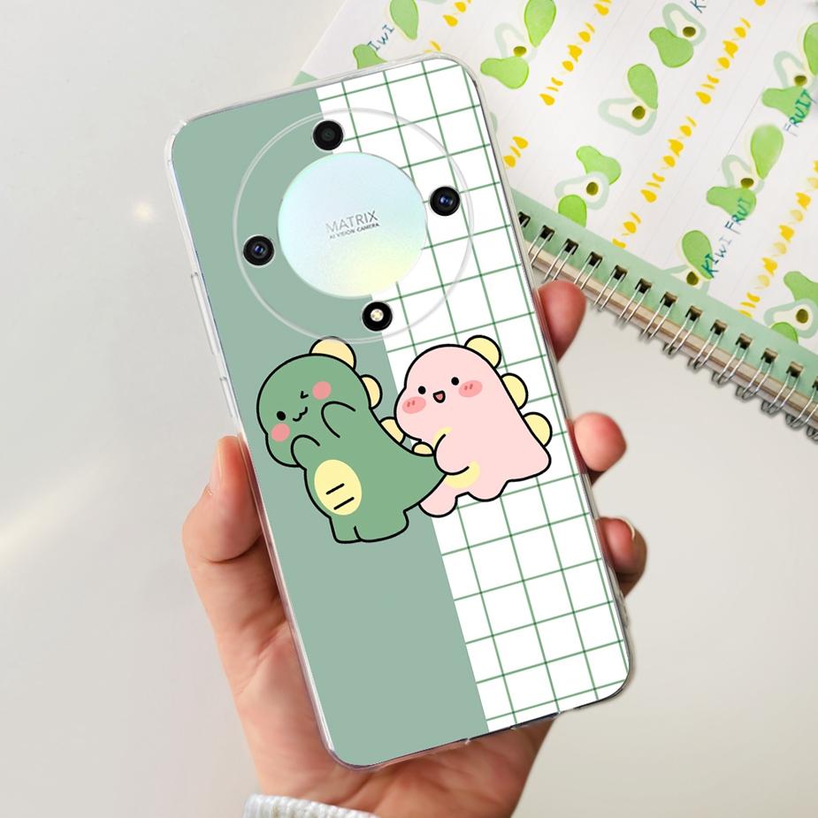 For Honor Magic 6 Lite Case Stylish Painted Back Cover Soft Silicone Phone Case For Honor X9b HonorX9b Magic6 Lite Fundas Bumper