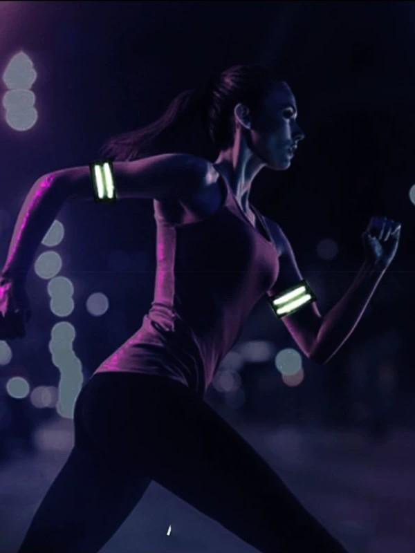Reflective Sports Armband & Leg Wrap for Night Safety