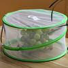 Serving Plate Net Covers Set of 3, Round Dish Tents with Spring Frame for Fruit Bowls, Side Dishes, Group Meals and Guest Tables during Service
