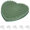 Flower Foam Cage with Suction Cup Green Wet Foam Blocks Floral Foam Block Artificial Floral Arrangements Mud for Florist Wedding Car Decoration