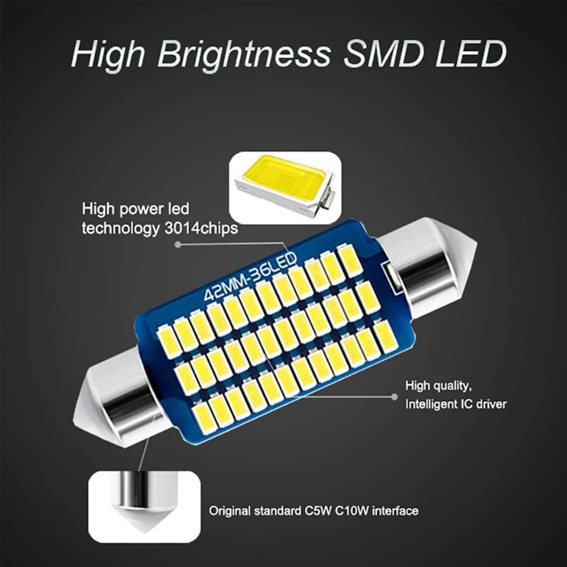 Car Interior LED Lights For KIA Carnival Rondo Carens Sedona Venga 2008 2010 2011 2016 2017 2018 2020 2021 Accessories Canbus Dome Lights 6