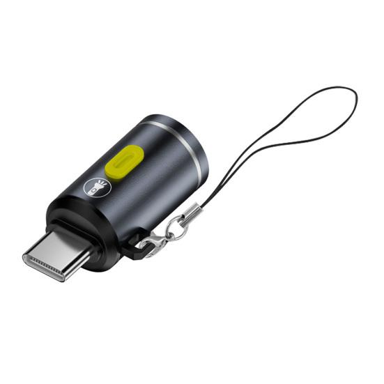 Vodotěsná svítilna s vysokým světelným tokem, malá super jasná LED svítilna, nabíjení typu C, kapesní svítilny pro venkovní cyklistiku, turistiku, nouzové situace