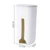 Kitchen Grocery Plastic Bag Holder Dispenser Wall Mount Garbage Bag Holder Refillable Trash Bag Saver Kitchen Organizer