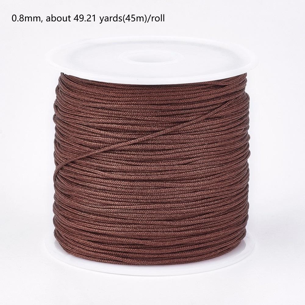 1Roll 100m/roll 0.8mm Nylon Thread Cord Bracelet String Chinese Knotting Cord Red Thread Beading Braided Ornament for DIY