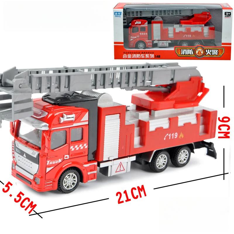 

1:64/48/42 Модель игрушечного автомобиля из сплава, литого под давлением, инженерный подъемник, спасательная пожарная машина, серия игрушечных автомобилей, инерционные автомобили, детские подарки B98-1