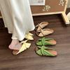 Nuove Pantofole Moda Design Semplice Scarpe Donna Antiscivolo Morbide Comfort Sandalo Intrecciato Bocca di Pesce Casual Retro Leggero Scarpa Piatta
