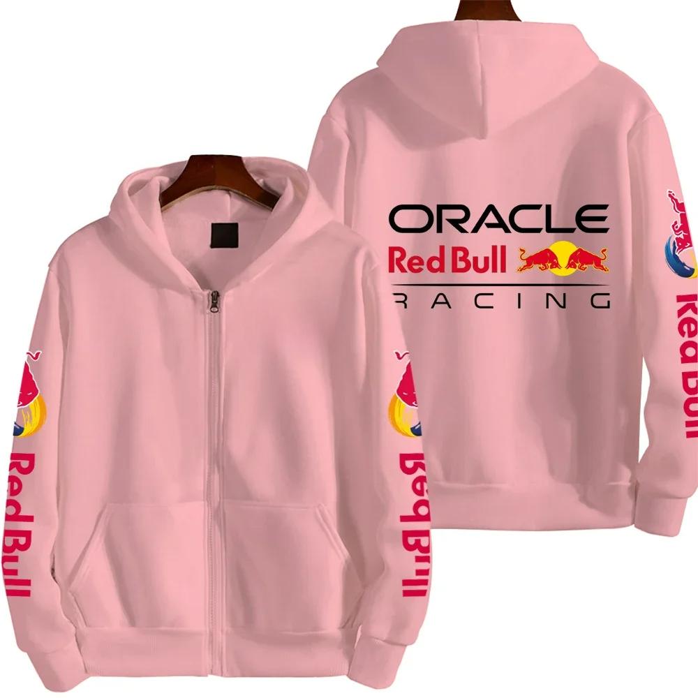 WowClassic Heren Hoodies & Sweatshirts Red Bull Couple Racing Sport Rits Hoodie M