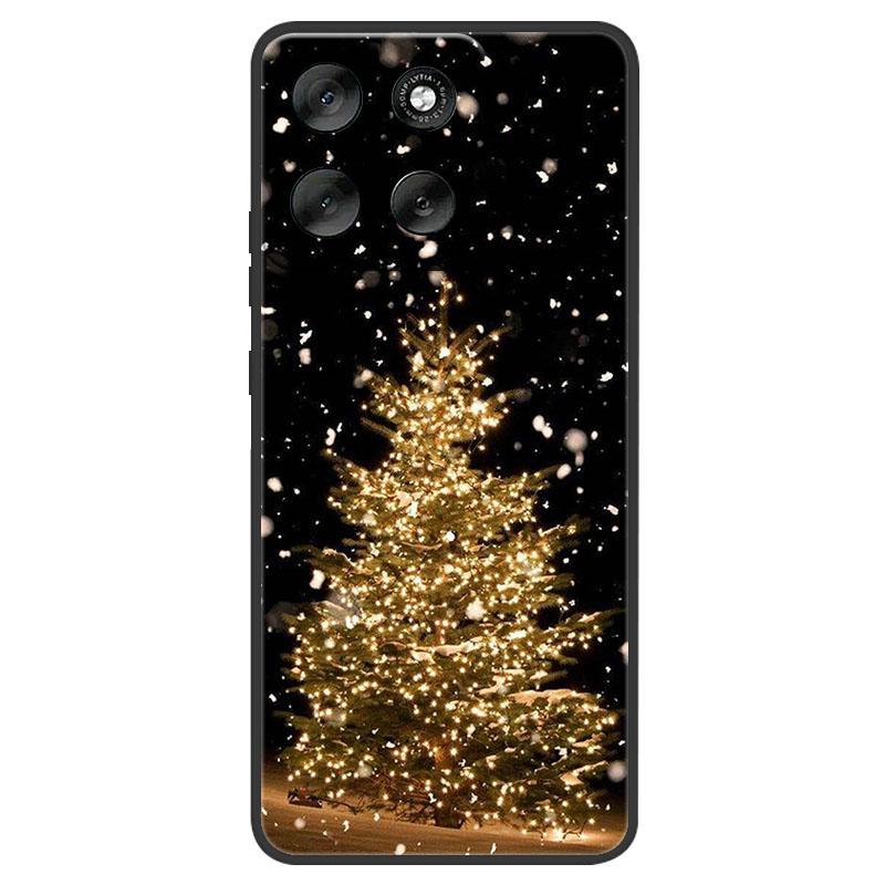 Christmas Painted Phone Case For Motorola Moto Edge 60 50 Pro Ultra Neo G56 G66j G66y G06 G86 Power G15 Soft Silicone TPU Cover