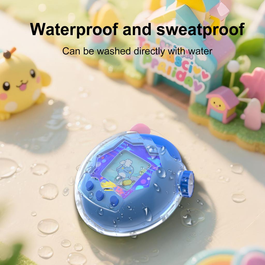 Transparent Protective Case Cover For Tamagotchi Paradise Digital Pet W/Lanyard PC Hard Shell Full Coverage Clear Cover Anti-Scr