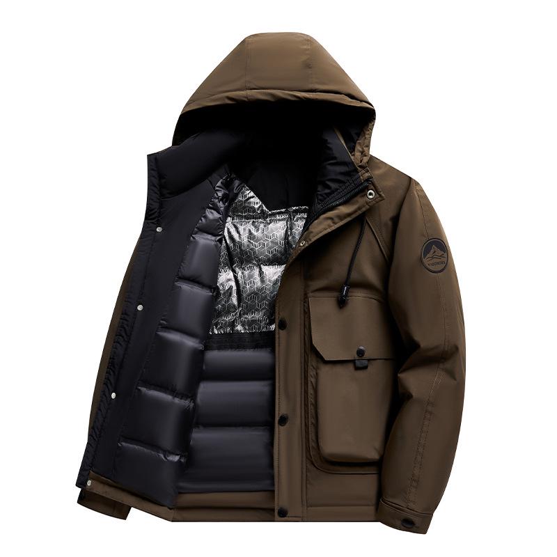 50% Down Hooded Ski Jacket - Trendy, Business Casual & Outdoor Warmth