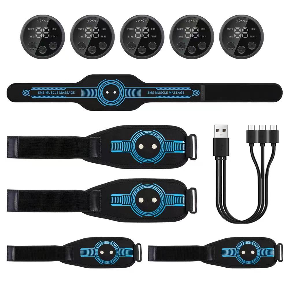 ABS svalový stimulátor toner Břišní trenažér Pás Tělo Abdominální stroj na hubnutí Břicho Paže Noha Spalování tuku Vybavení pro fitness cvičení