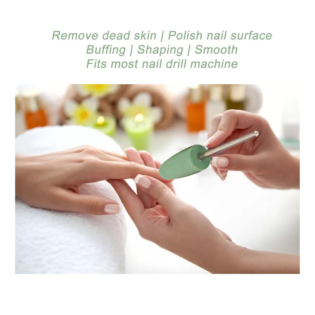 5pcs Nail Drill Bit Professional Portable Silicone Cuticle Remover Bits Nail Art Tool for Nail Artist Novice