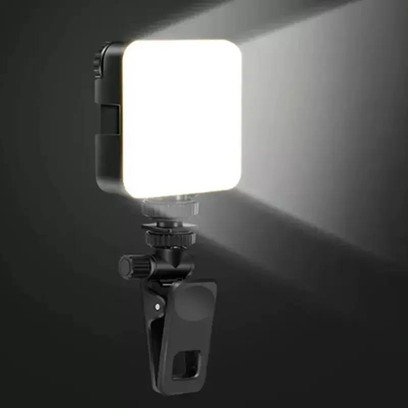 Mini Fill Light Rechargeable Mobile Phone Computer Camera Selfie LightPhotography 180 Degree Rotation Clip-on LED Light