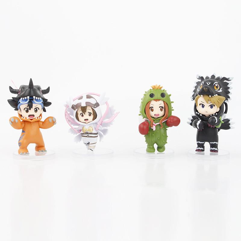 Exquisite Pvc Anime Figurines Digimon Taichi Yamato Sora Koushiro Mimi Collectible Set
