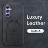 Luxury Leather Magnetic Case for Samsung Galaxy A55 5G A35 A54 A34 A14 A24 A53 A33 A13 A52S A32 A12 A51 Sheepskin Silicone Textured Protection Cover