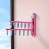 Anti-slip Suction Cup Sock Clip Dopamine Clothes Drying Holder Convenient Sock Clip Hanger  Balcony
