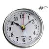 Round 65mm Round Clock Insert with White Face and Gold/Silver Trim for Home and Office Use