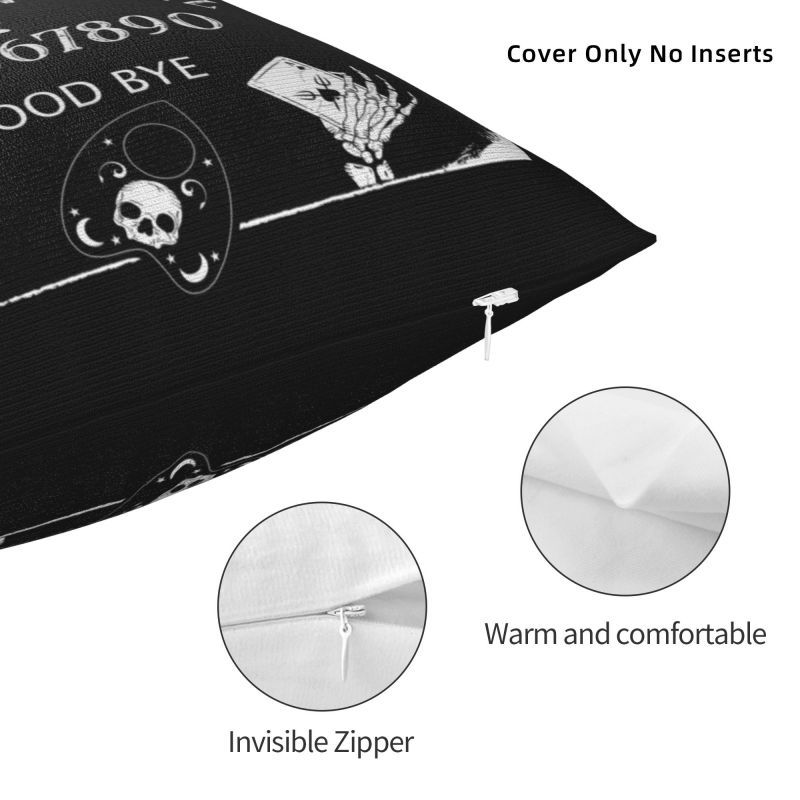 Ouija Spirit Board Pouzdro na polštář Pohovka Halloween čarodějnictví Okultní severský povlak na polštář čtvercový povlak na polštář