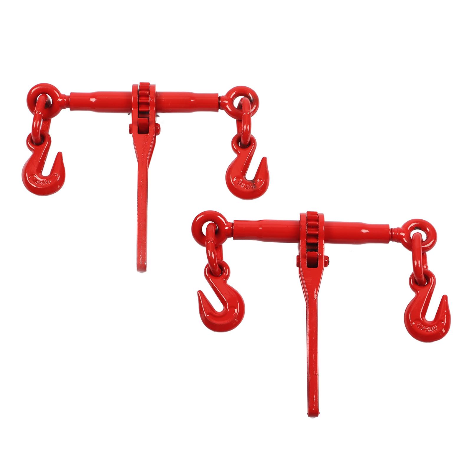 

2 шт. Храповой рычажный натяжитель цепи 1 4 ‑ 5 16 с цепным крюком, такелажное оборудование для крепления груза чёрный