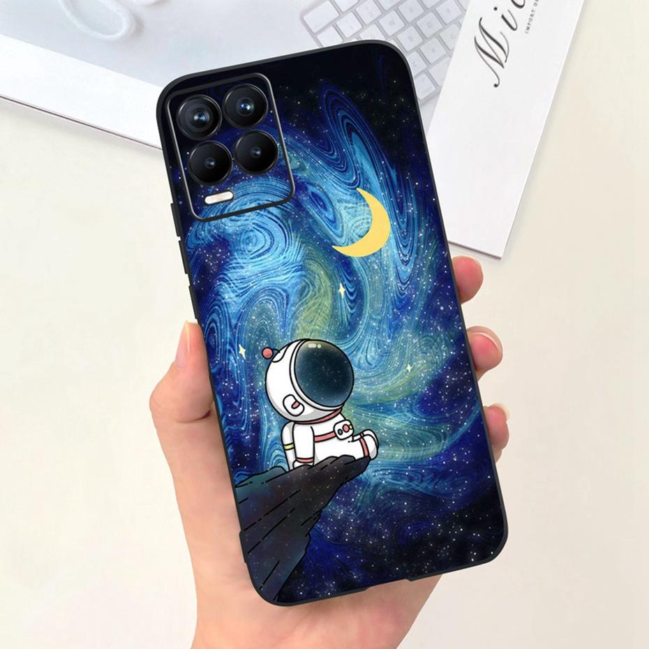 Capa Para Realme 8 Pro / Realme 8 4G Desenho Animado Fofo Cor Doce Silicone Macio Capa Para Realme8 8Pro RMX3085 RMX3081 Capas de Telefone