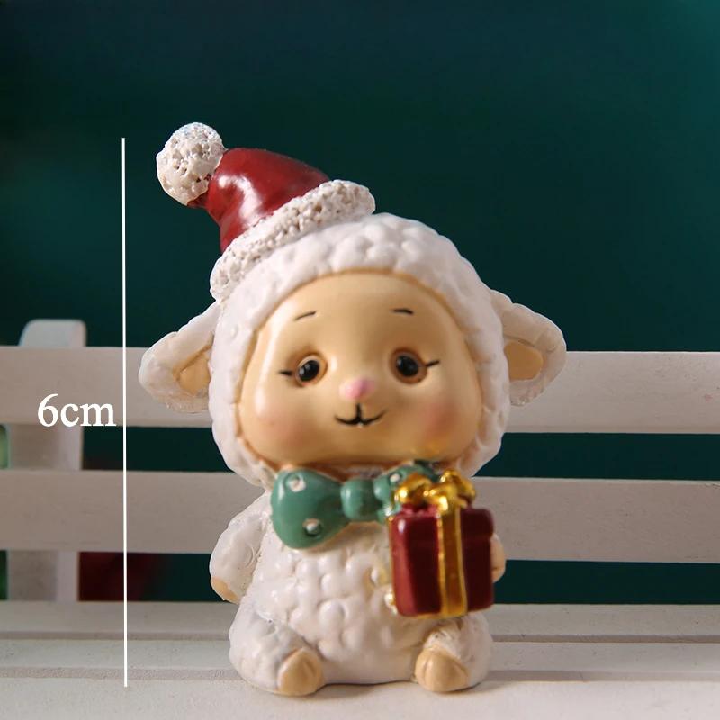 Cute Santa Claus Christmas Ornaments Christmas Tree Decorations Cartoon Animal Christmas Supplies Desktop Decorations for Kids