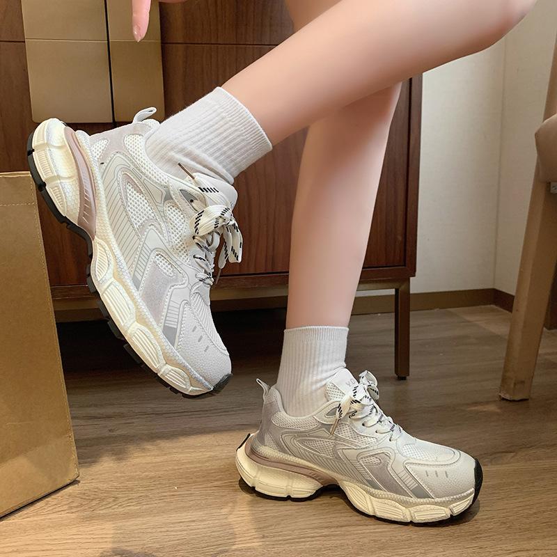 Fashion dad shoes women's 2025 new autumn versatile casual shoes lightweight sports shoes platform comfortable shoes