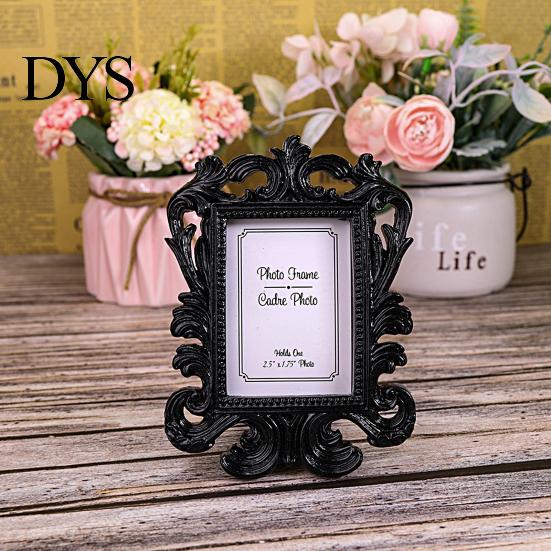 Picture Frame Baroque Rectangle Family Decoration Resin Vintage Classic Desktop Photo List Home Decor