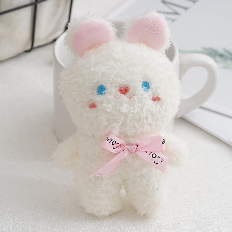 Charming Soft Plush Rabbit Keychain With Bow For Girls Ideal For Bags And Presents